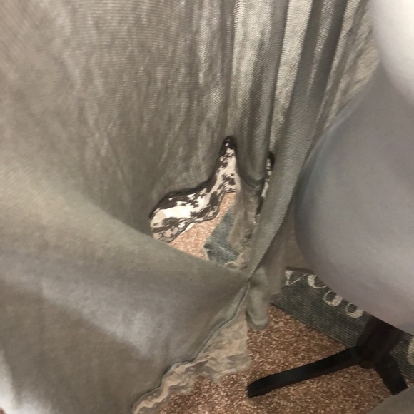 Lauren Conrad women’s long light grey Lacy shal cardigan​ - Picture 4 of 7